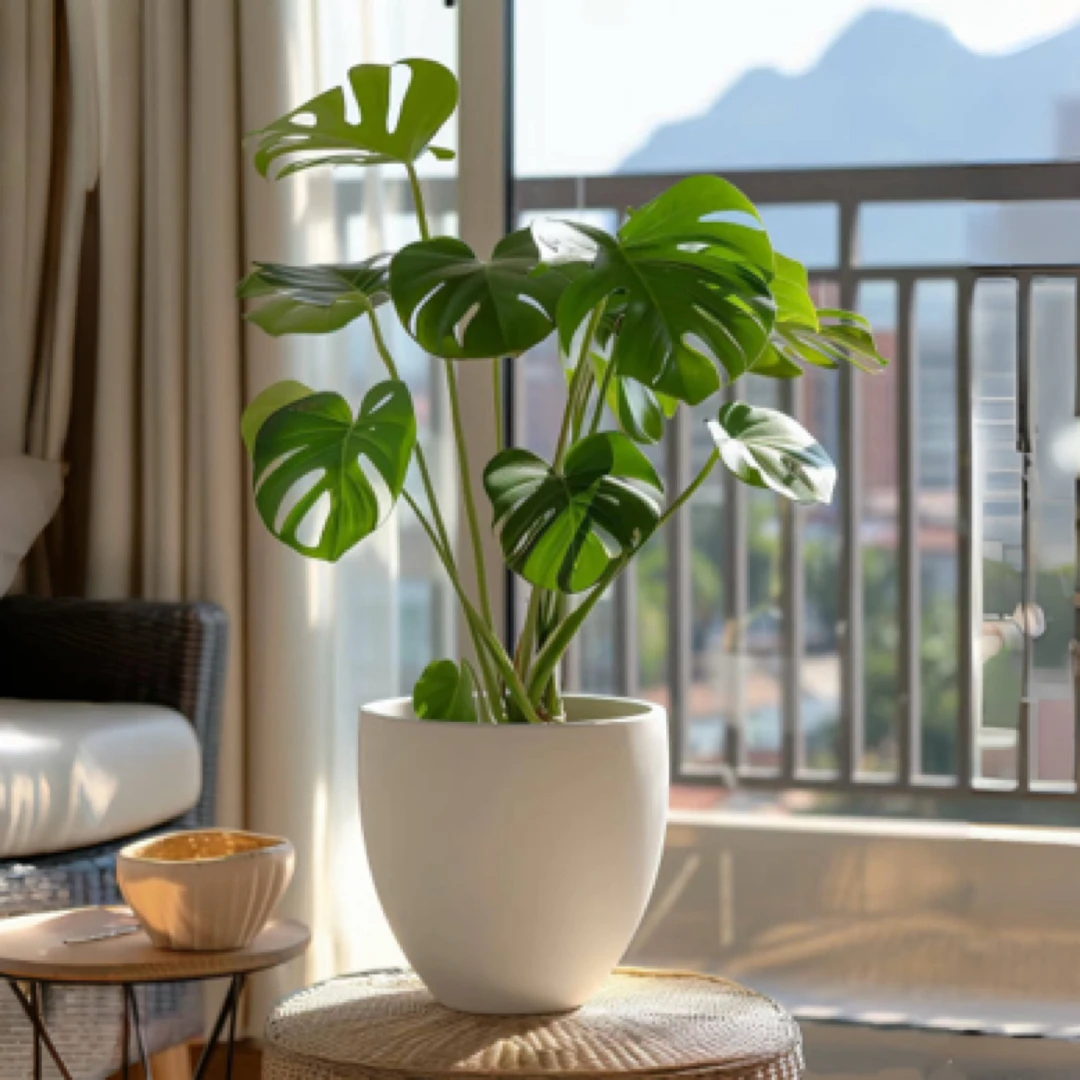 【龟背竹】一年四季室内常青绿植净化空气吸甲醛好养皮实
