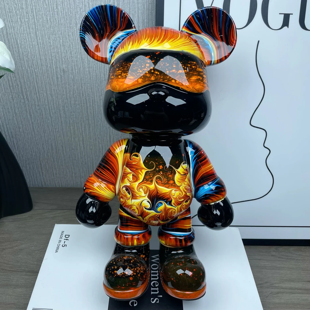 【地脉熔岩系列】DIY流体熊手工创意摆件客厅礼物装饰品暴力熊