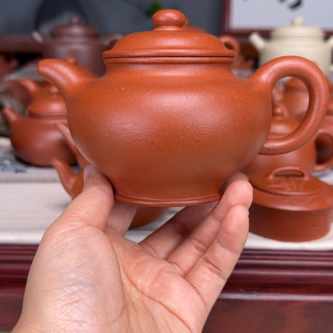 紫砂茶壶宝山红泥280