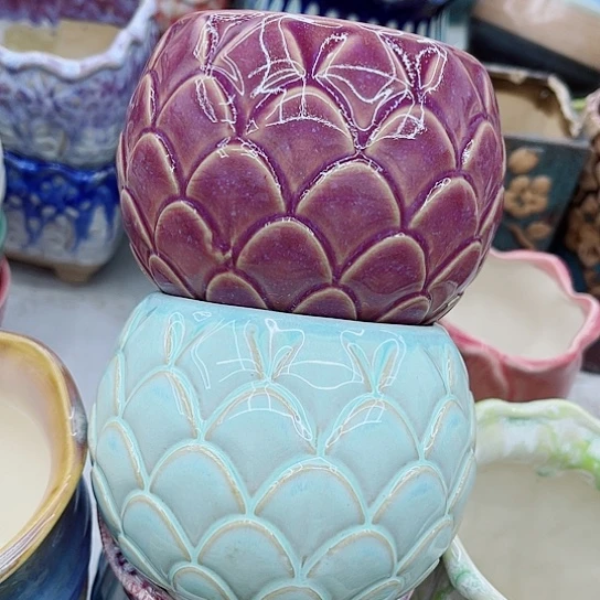 多肉绿植陶瓷花盆9.9包邮