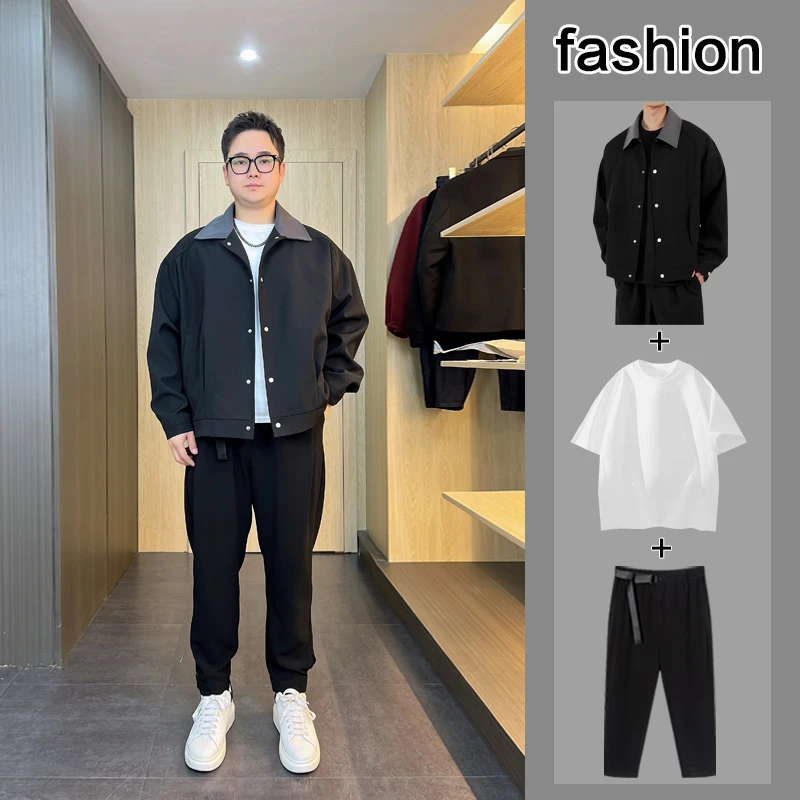 春季男士夹克韩版休闲春秋外套痞帅百搭港风ins时尚秋季衣服潮