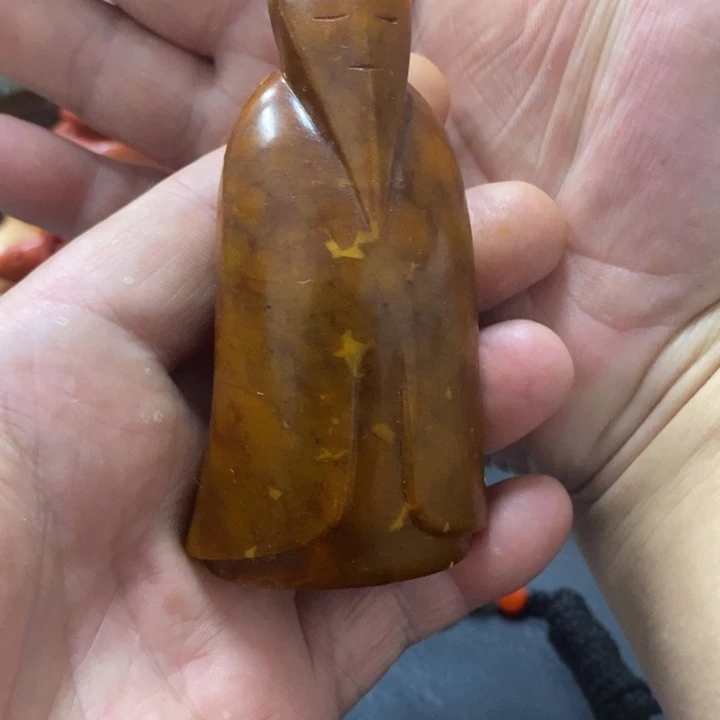 白玉菩提吊坠摆件