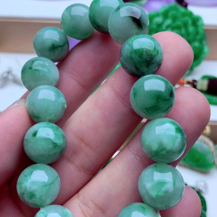 翡翠未镶嵌手链手串