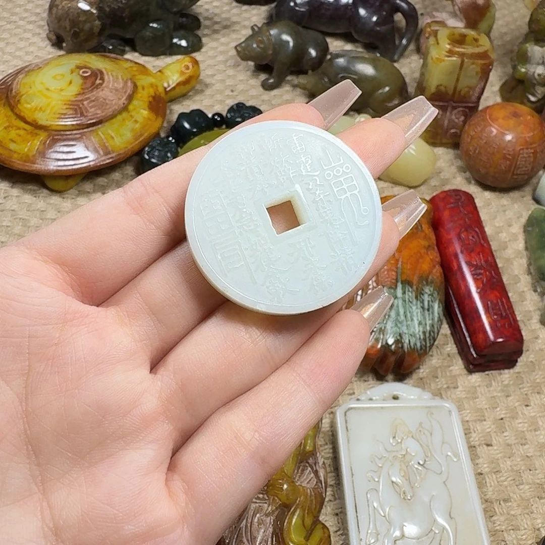 白玉菩提吊坠挂件