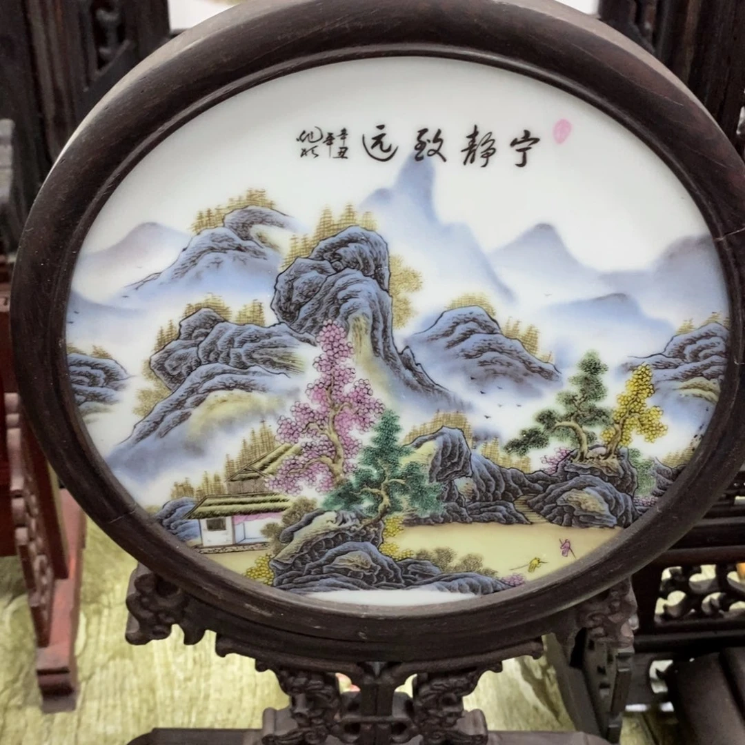 瓷片景德镇瓷板画柴窑烧制