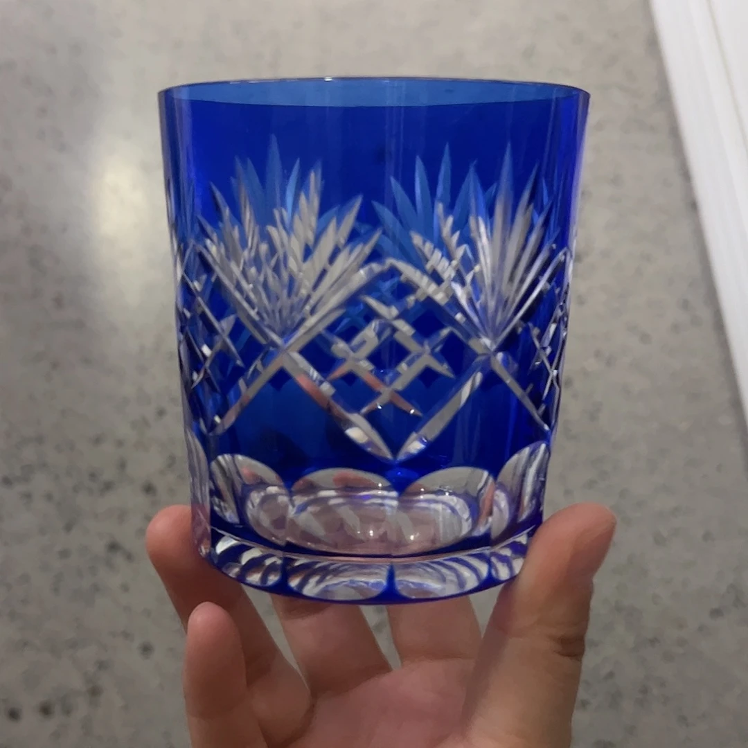 水晶玻璃平底款微瑕一个
