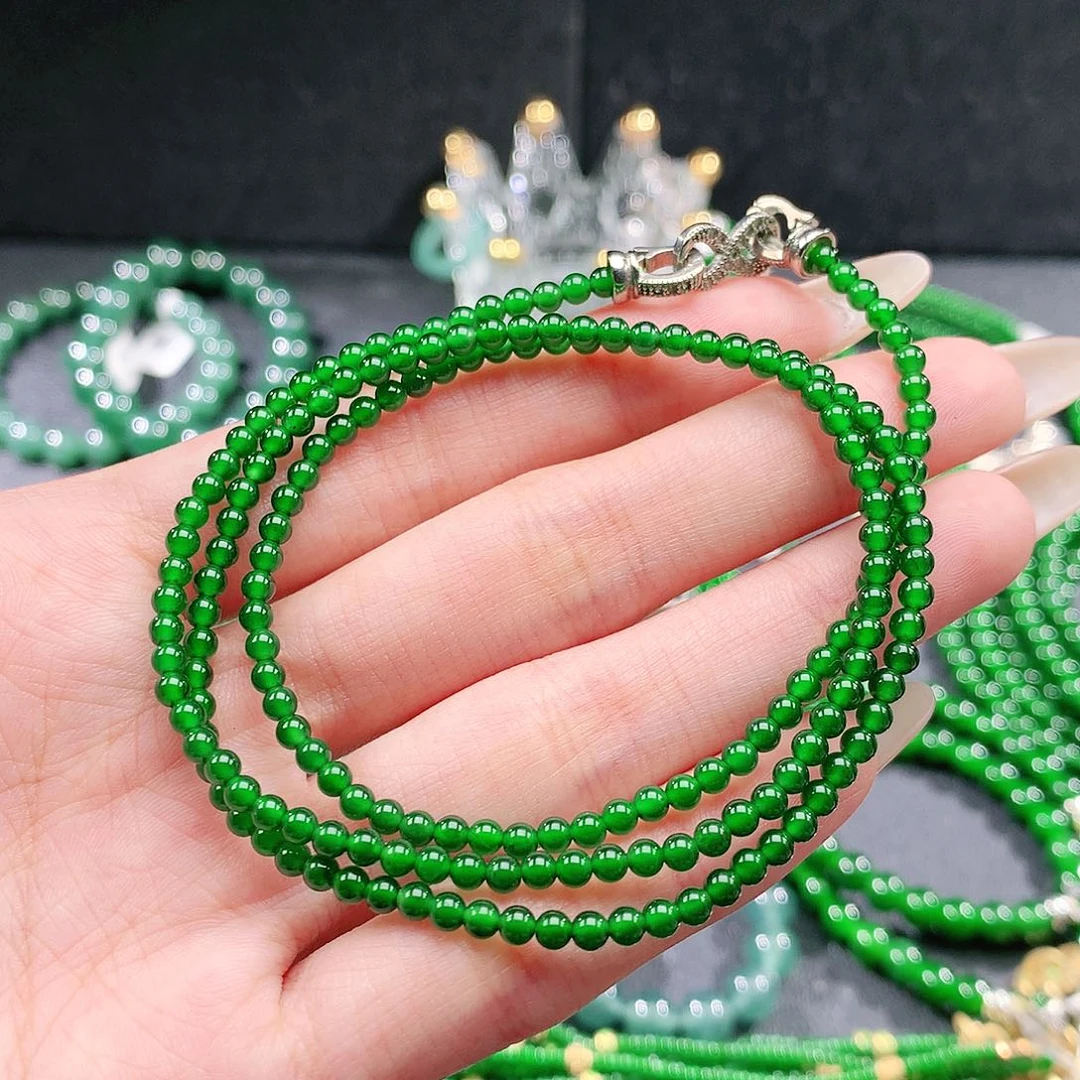 翡翠未镶嵌手链项链