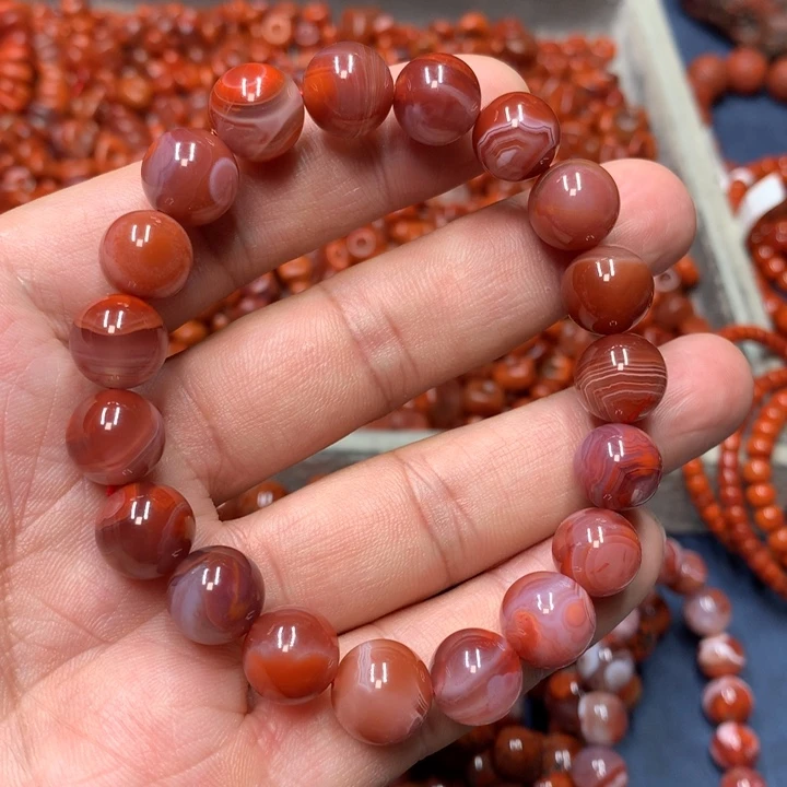 未镶嵌手串南红玛瑙11+m m