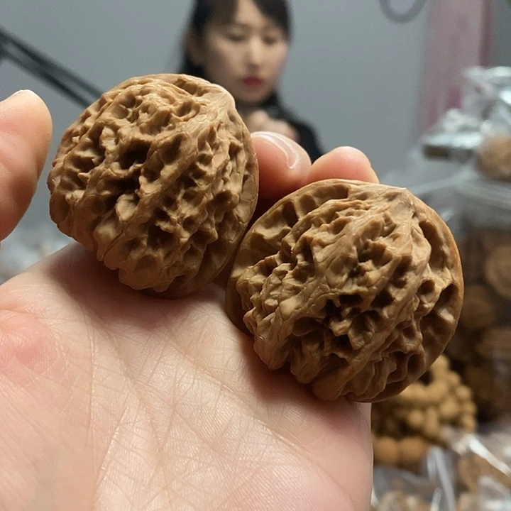 文玩核桃把件42野牛小众