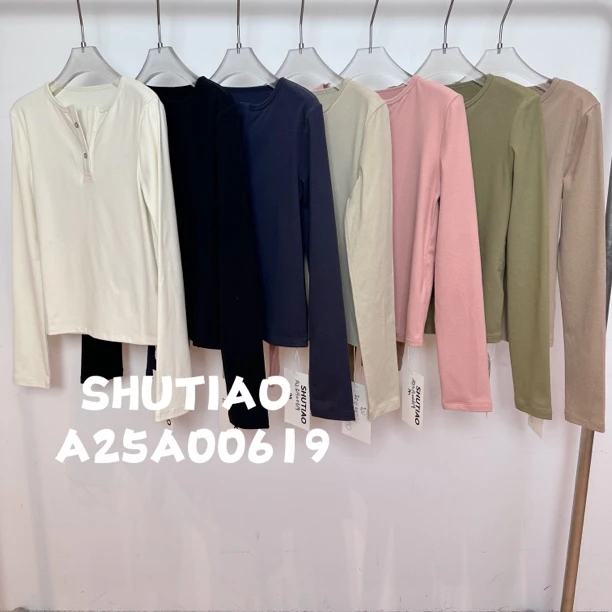 【SHUTIAO】2024秋冬：新款小众设计款T恤A25A00619