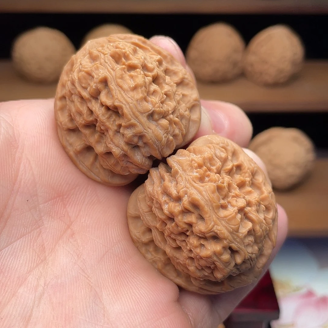 文玩核桃把件@****杨38毕业高货南疆石精配