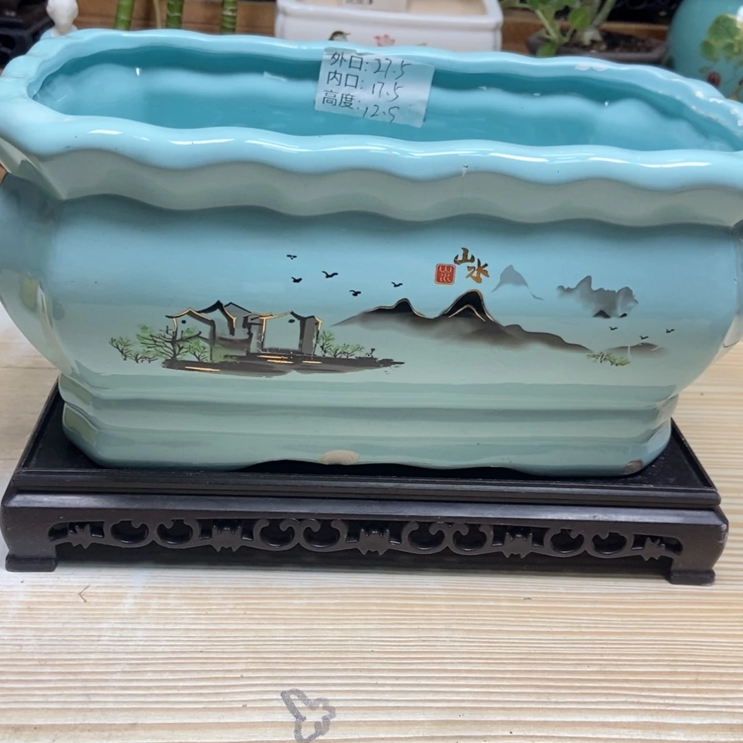 瓷片陶瓷花盆陶瓷艺术