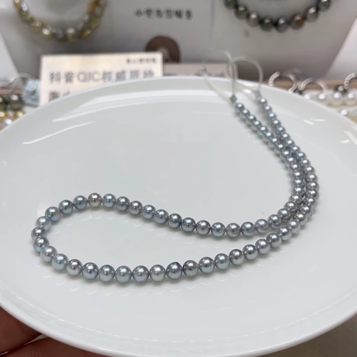 海水珍珠漏真多麻项链5.5-6mm未镶嵌