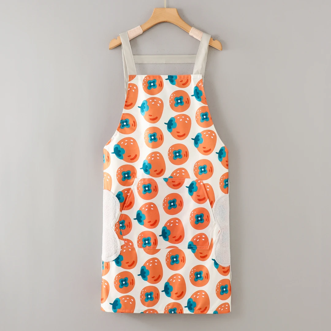 时尚防水防油围裙家用可爱厨房上班新款做饭韩版工作服围腰网红