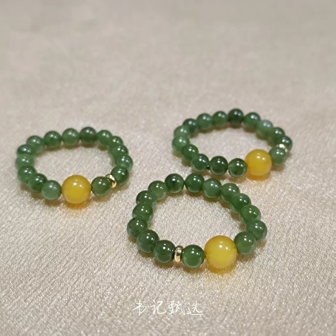 【书记甄选】原创和田玉戒圈 多样性发一件 约4-5mm 6090CT