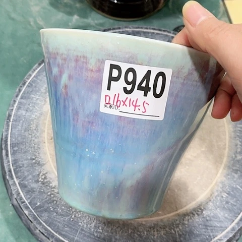 红陶景德镇花盆手工艺品