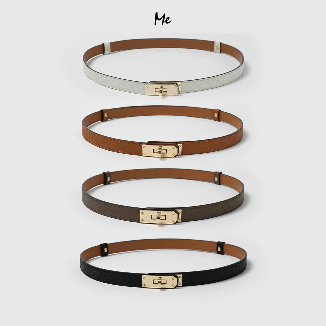 ME【金扣眞皮腰带】重磅小公牛皮奢牌感时尚百搭经典腰带MESS1487
