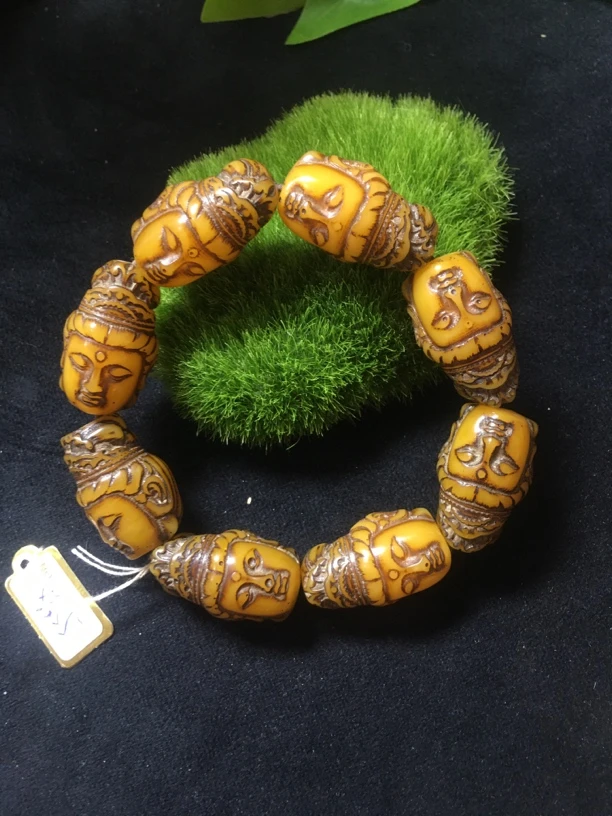老黄蜡观音手串。9955。