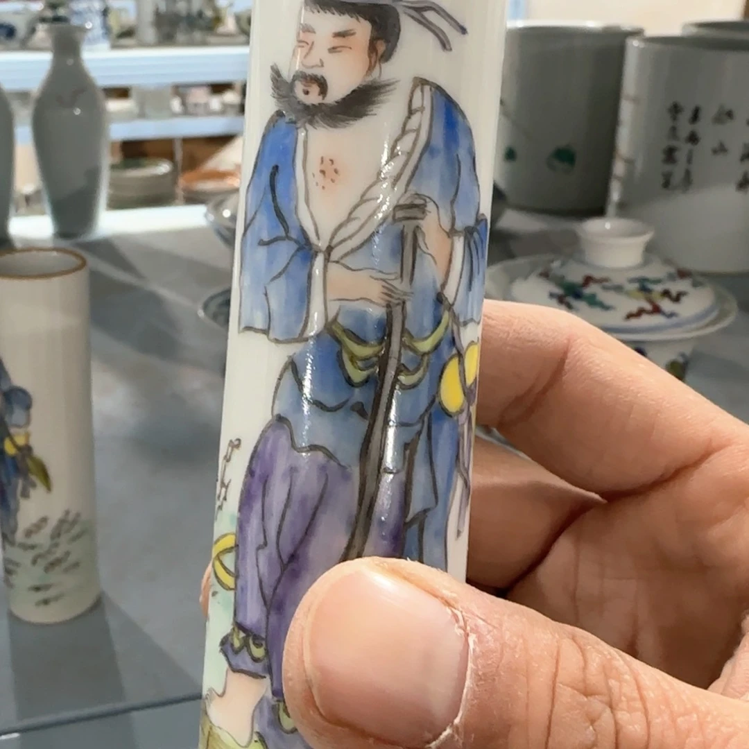瓷片摆件手绘瓷器全部处理
