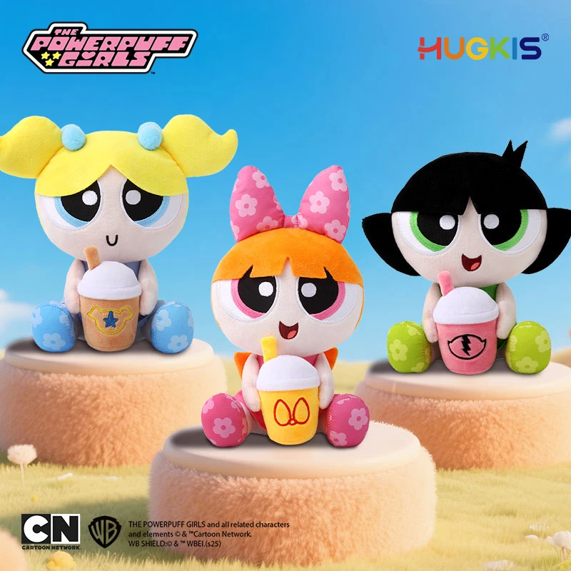 HUGKIS飞天小女警可爱奶茶泡泡公仔创意玩偶娃娃毛绒玩具女生礼物