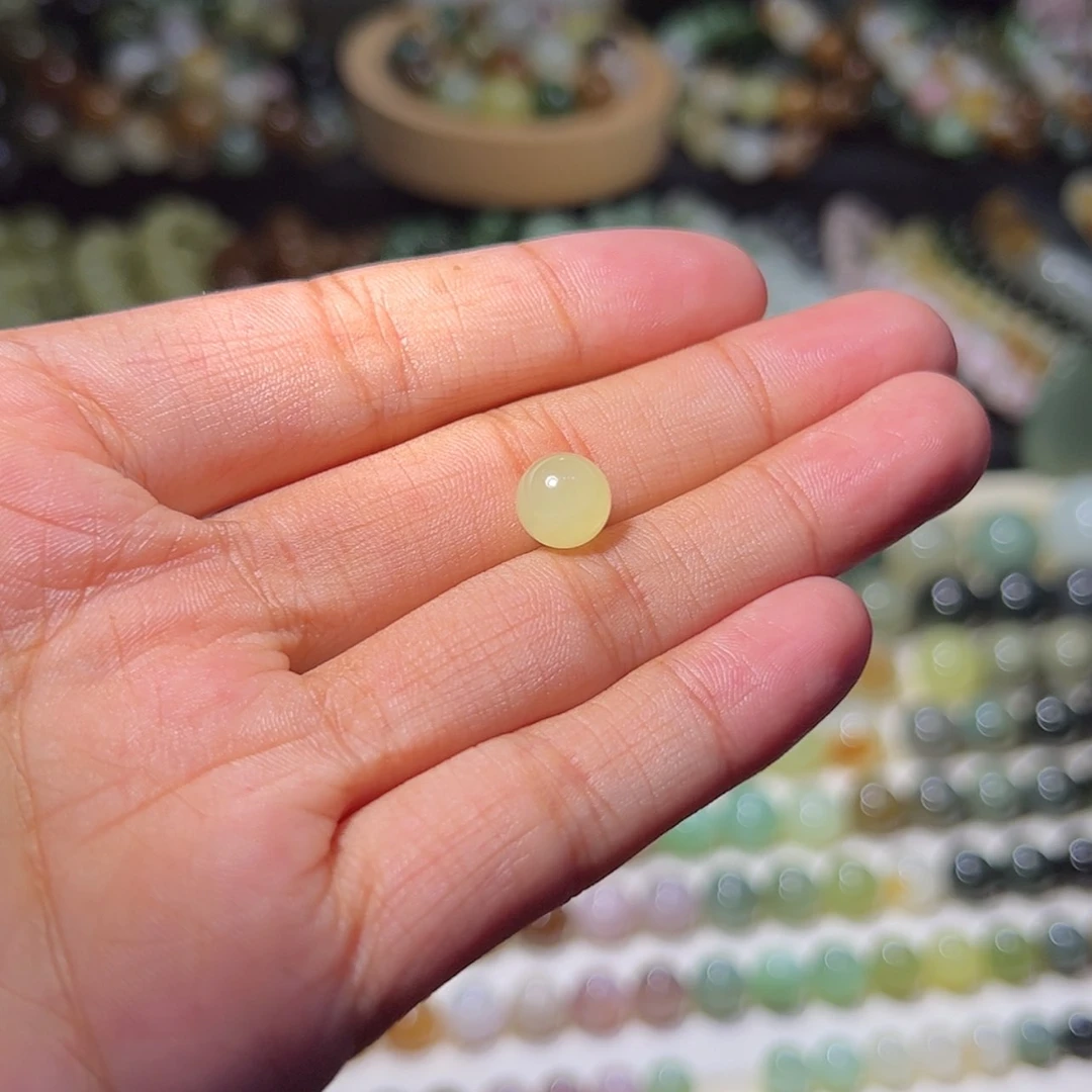 【闪购商品】和田玉未镶嵌珠宝奇石新疆且末黄口8mm
