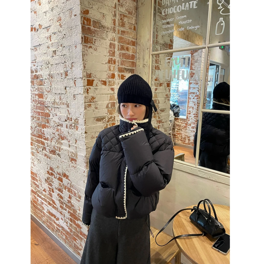 5996小清新花边短外套