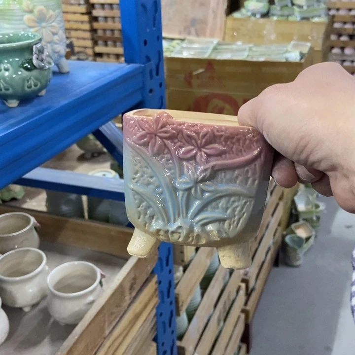 陶瓷花盆单场满9.9发9.5*9