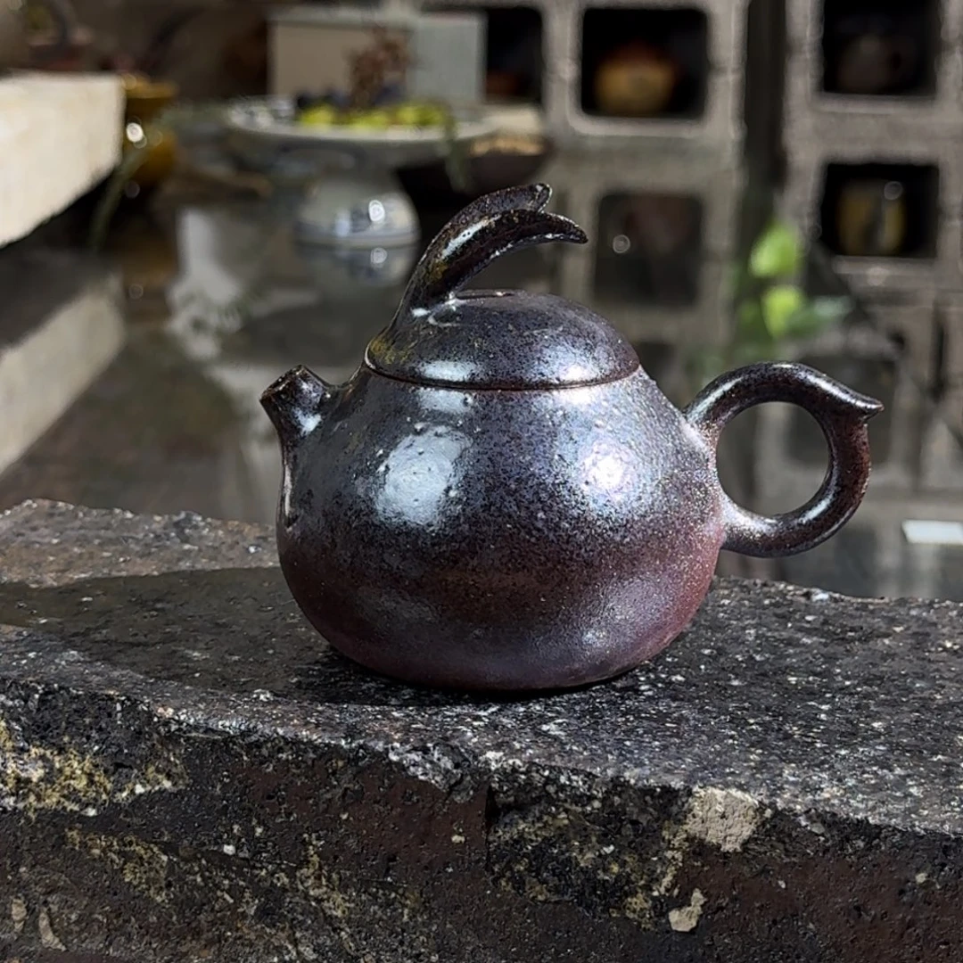 建水紫陶紫泥柴烧茶具