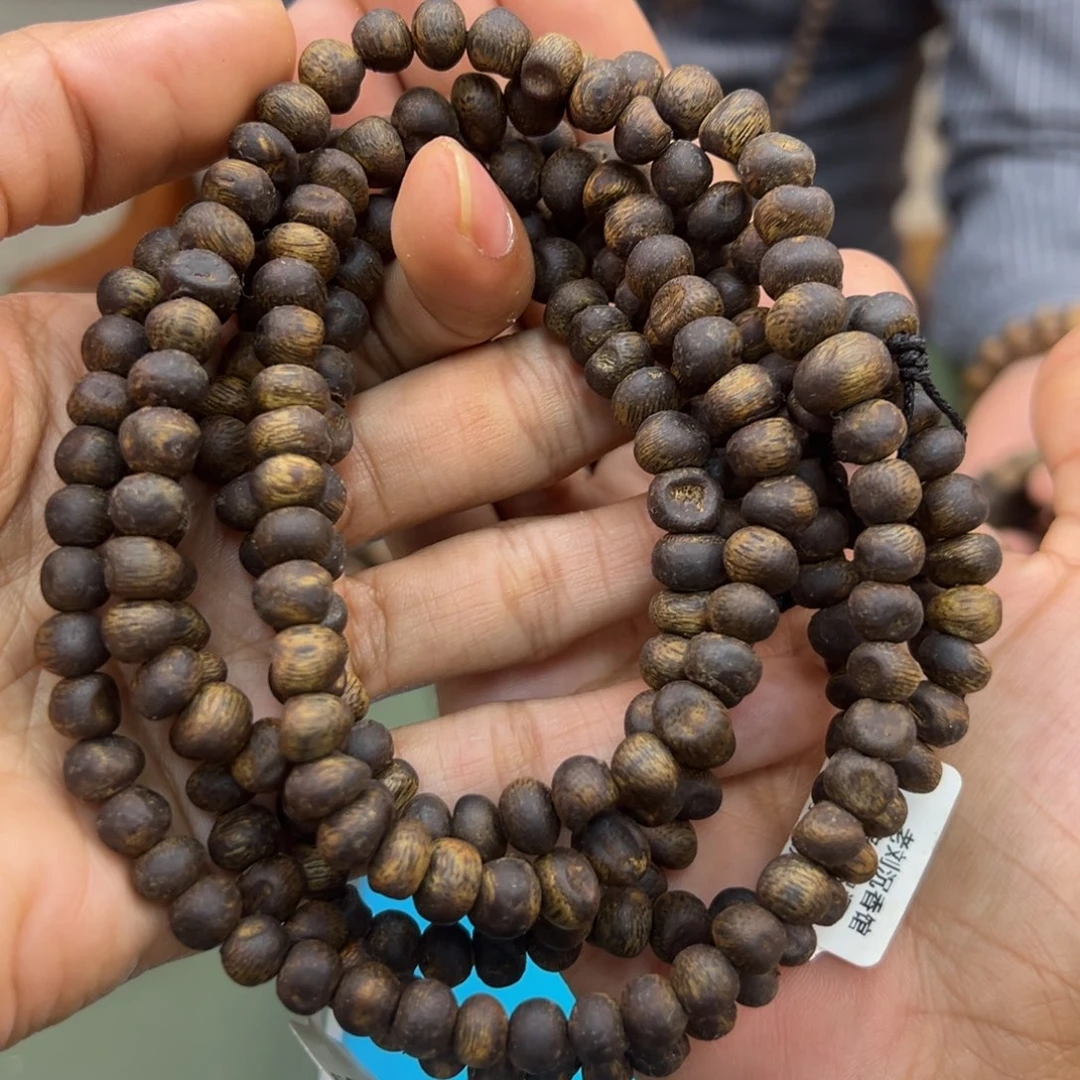 云***隐沉香手串乌身沉水虫漏卡7/27g多样性发一