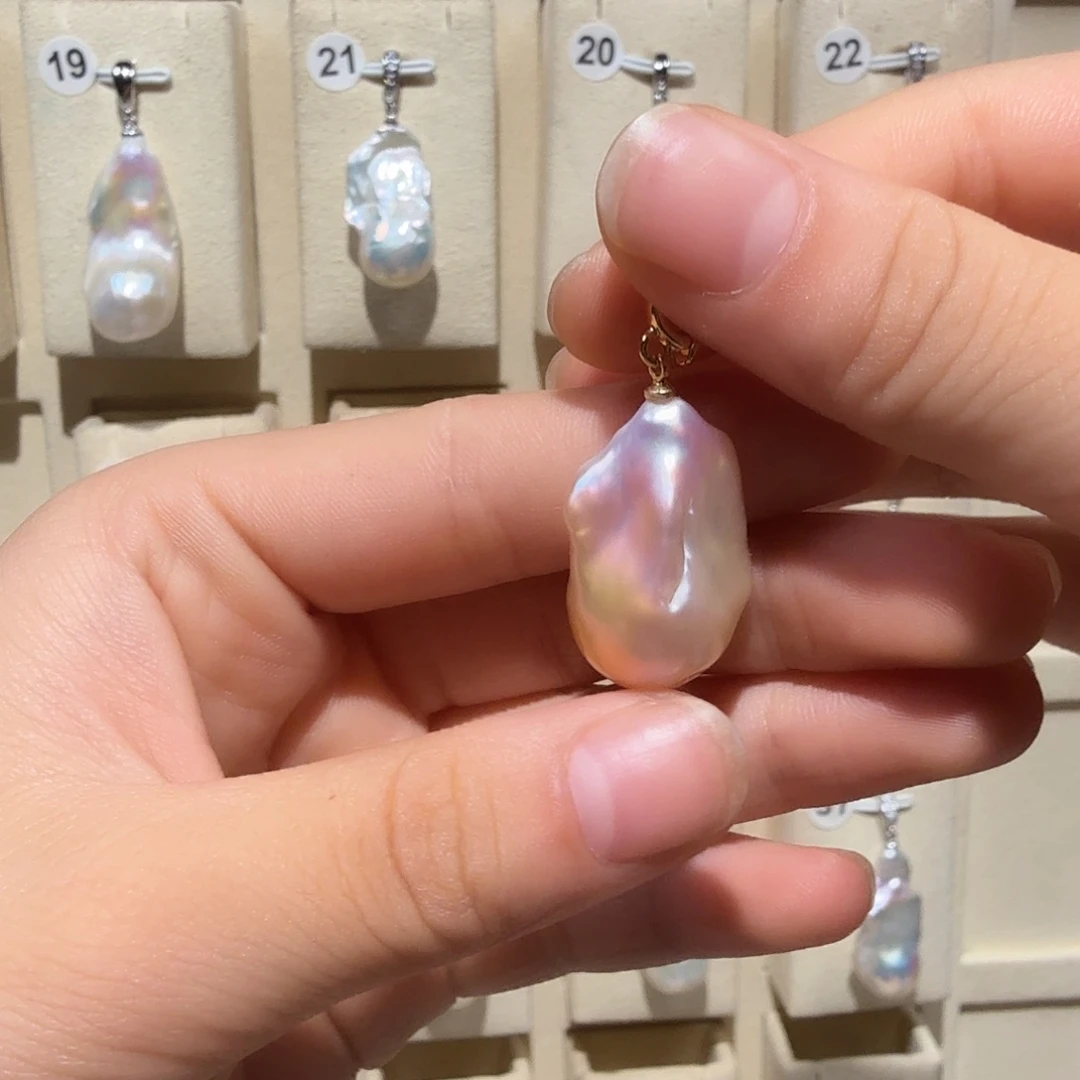 颈饰合金淡水珍珠