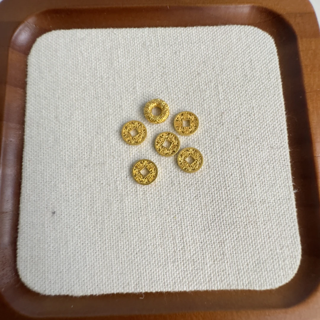 足金999 卡8五帝币祥云圈