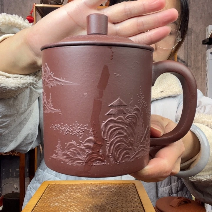 茶杯紫砂原矿紫砂杯