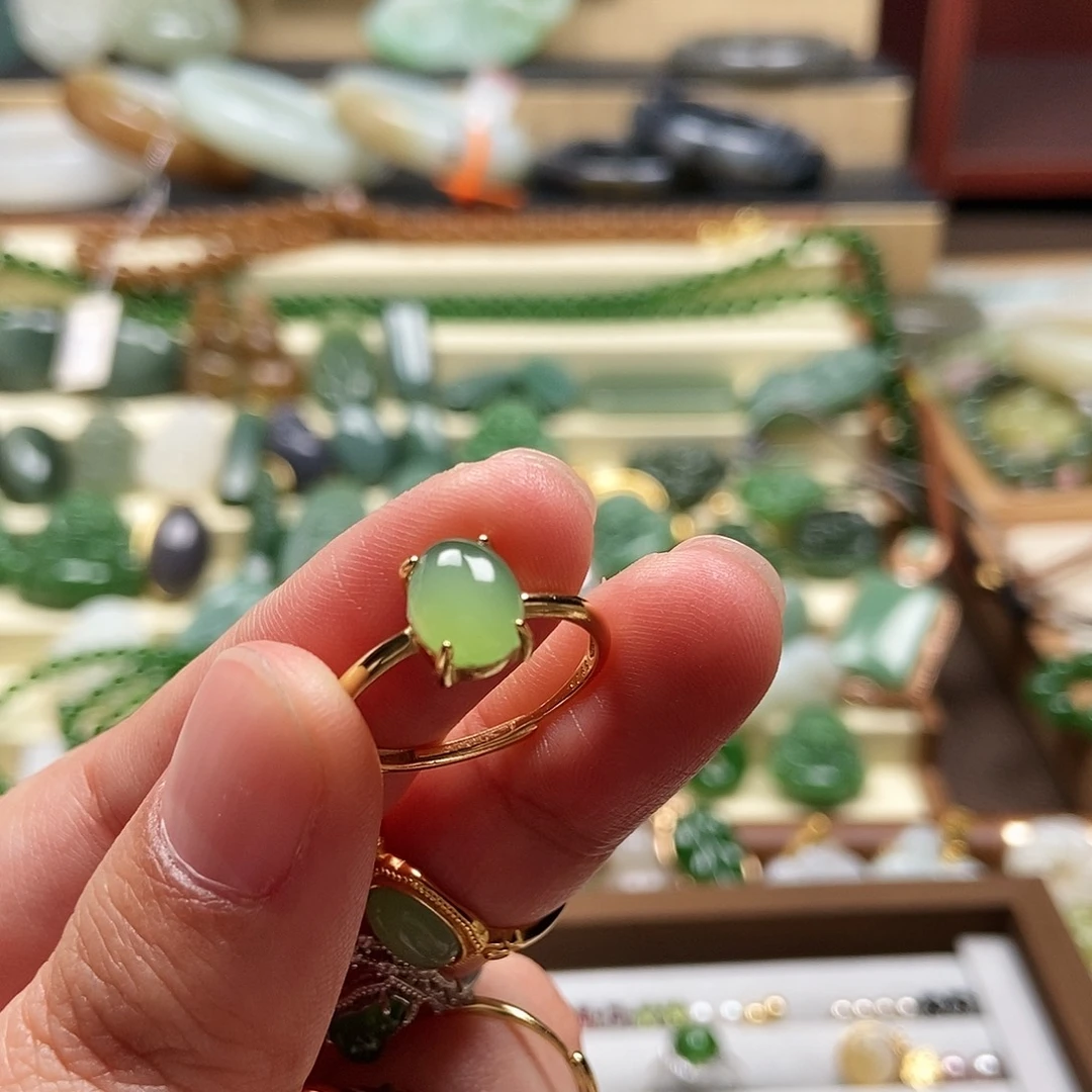 银S925镶嵌手链和田玉