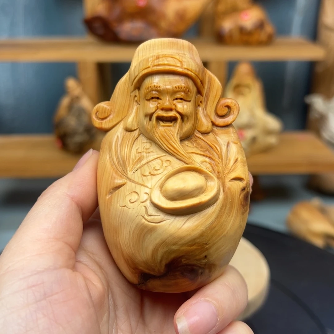 木一**安崖柏木摆件手把件