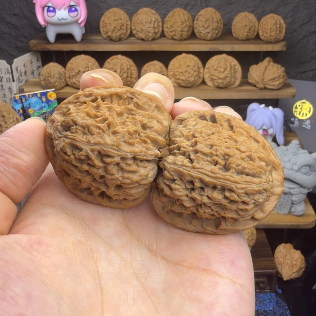 把件文玩核桃42尺三角疆