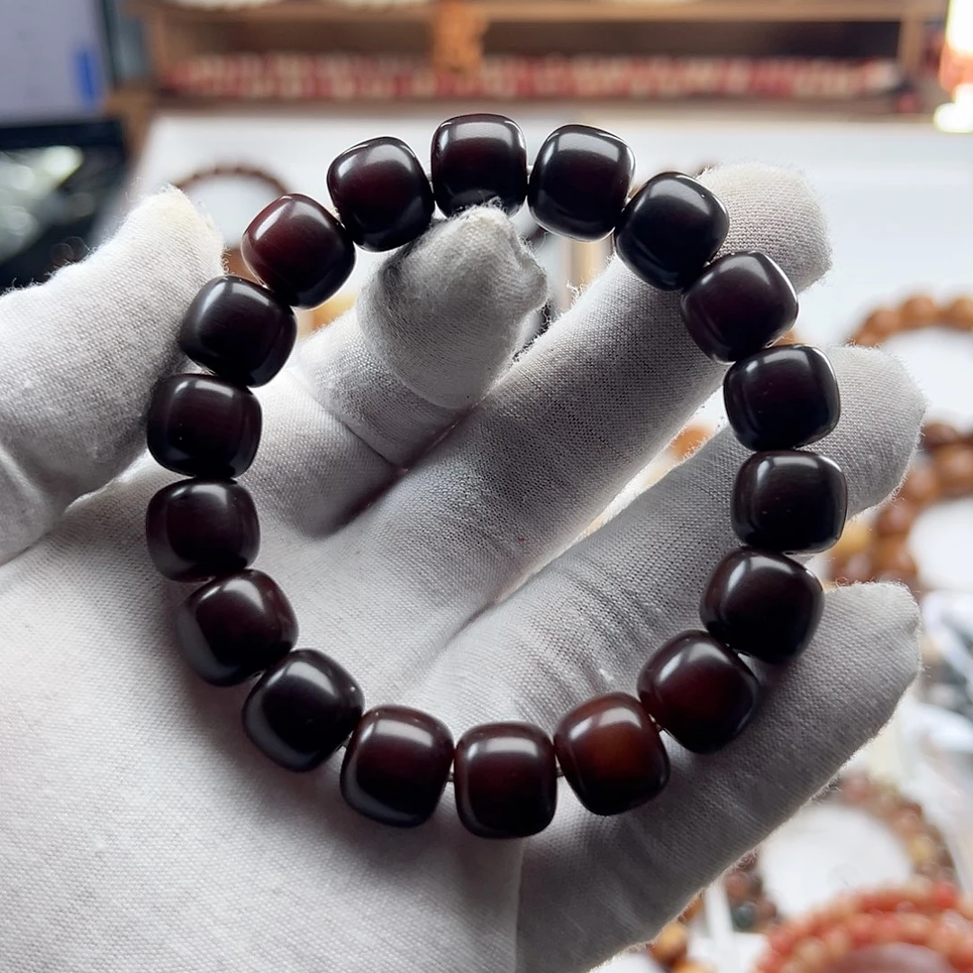 菩提根/象牙果手串卡13 干磨落地果S12