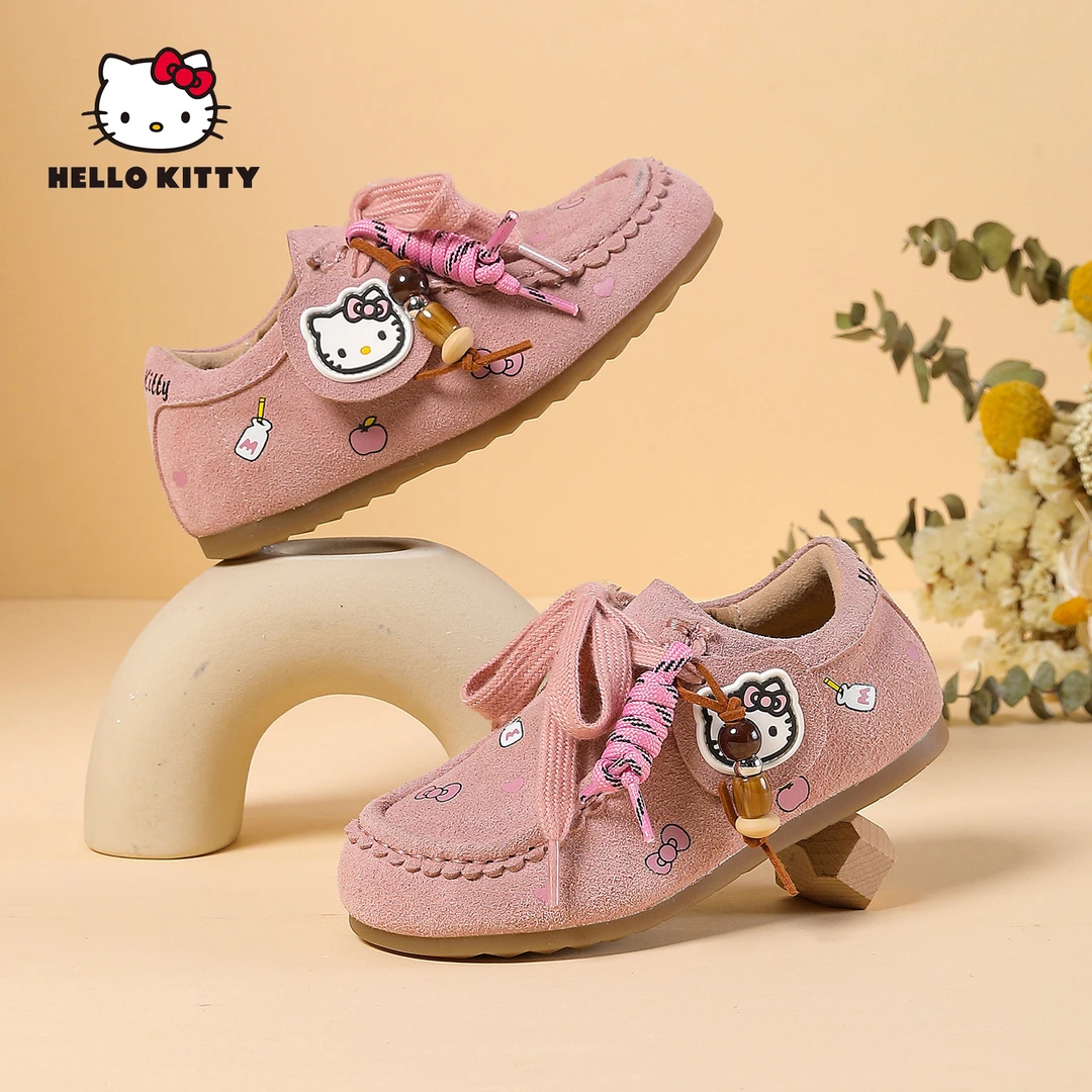 HELLO KITTY/凯蒂猫女童复古勃肯鞋女孩秋季时尚百搭休闲儿童板鞋