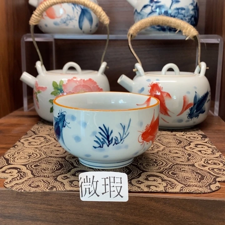 釉下老陶泥手工绘制