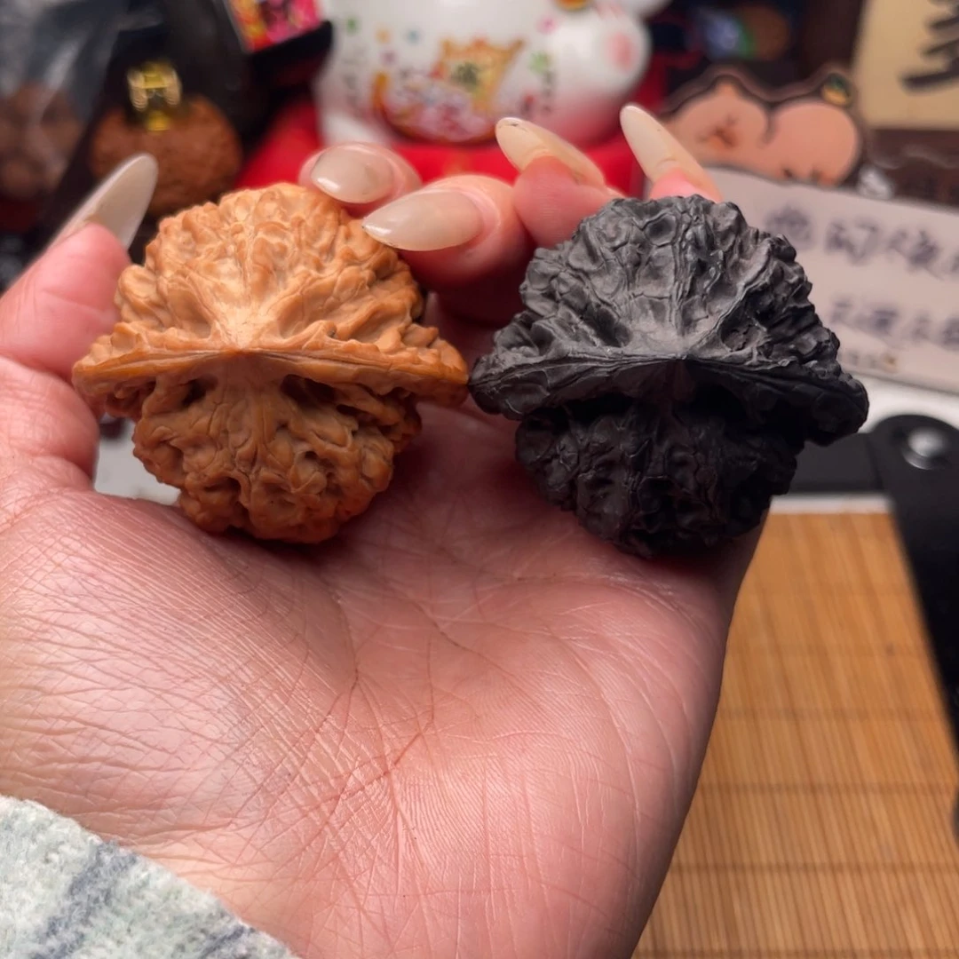 吊坠文玩核桃双色官帽