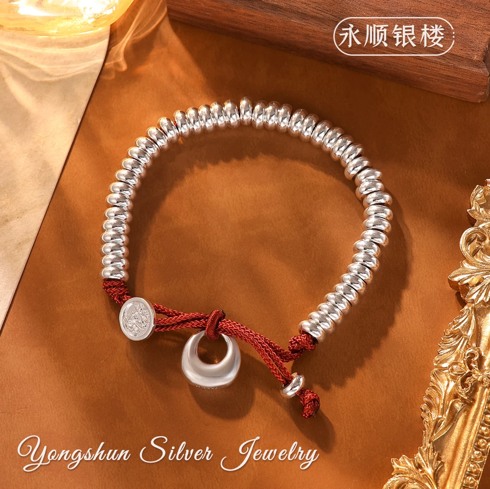 足银手链 605盘缠手工串珠手链民族气质轻奢时尚仙女超仙甜美