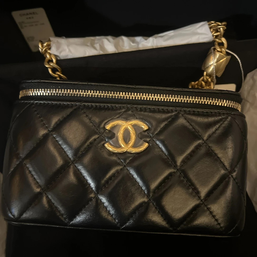95新 Chanel/香奈儿 安洁利严选长盒子化妆包/BK0130582 斜挎包