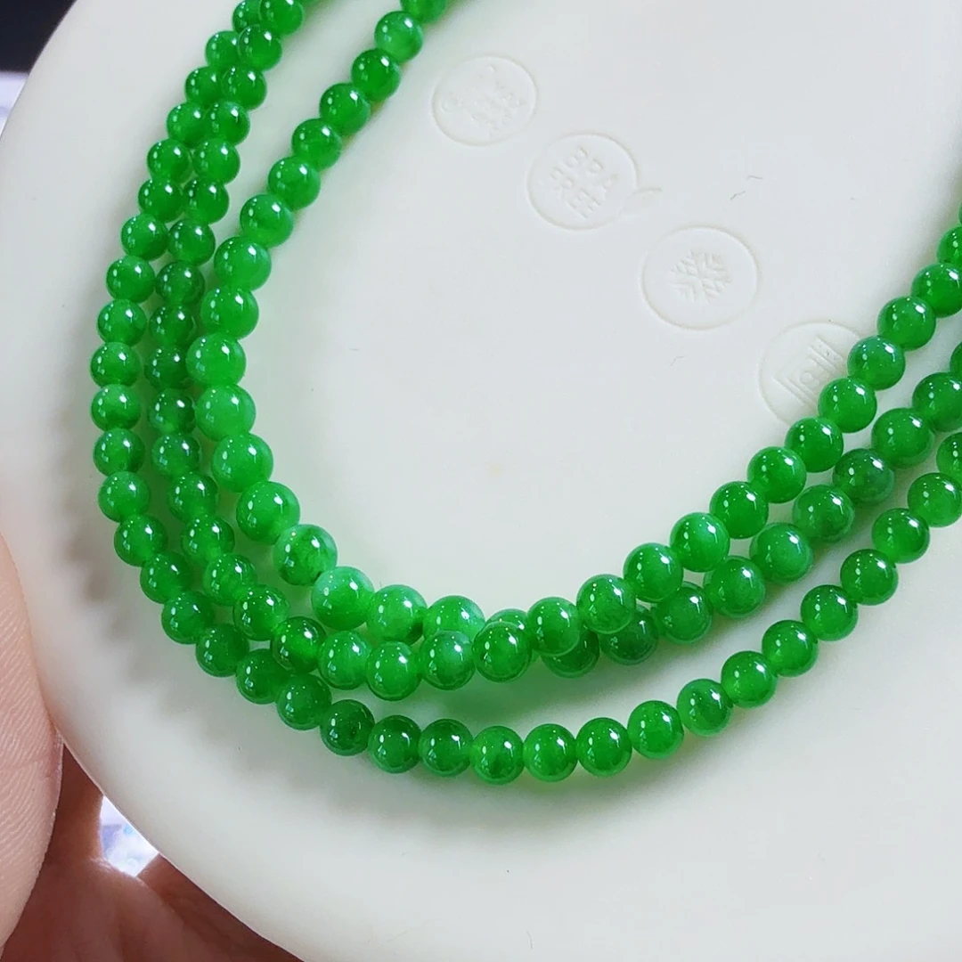 翡翠未镶嵌颈饰任意一颗（五颗起步）