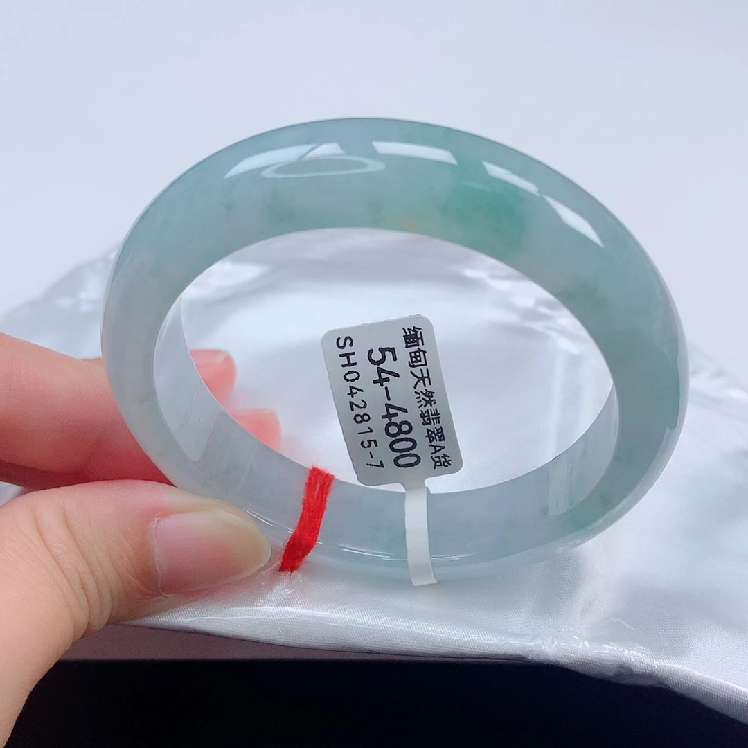 未镶嵌手镯翡翠54正圈