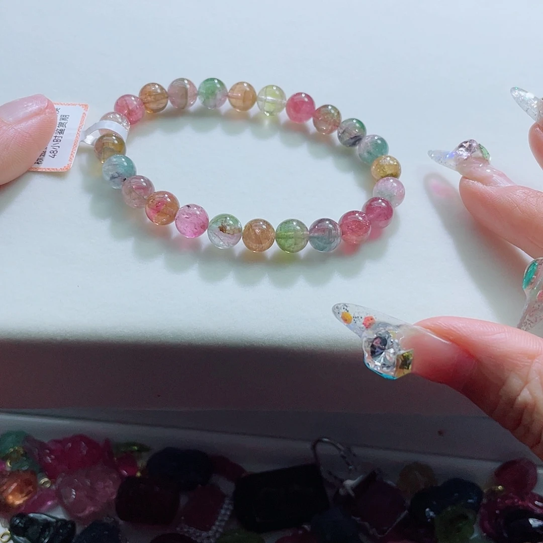 手链未镶嵌碧玺西瓜碧玺手链