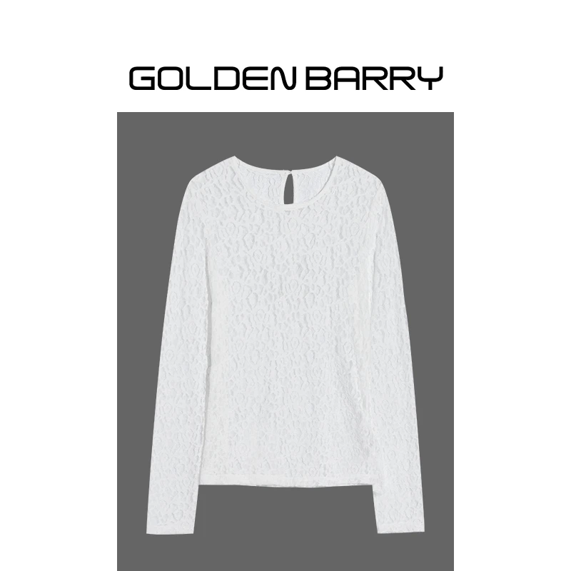 GOLDENBARRY|204027百搭蕾丝打底衫（颜色随机，联系客服备注尺码）