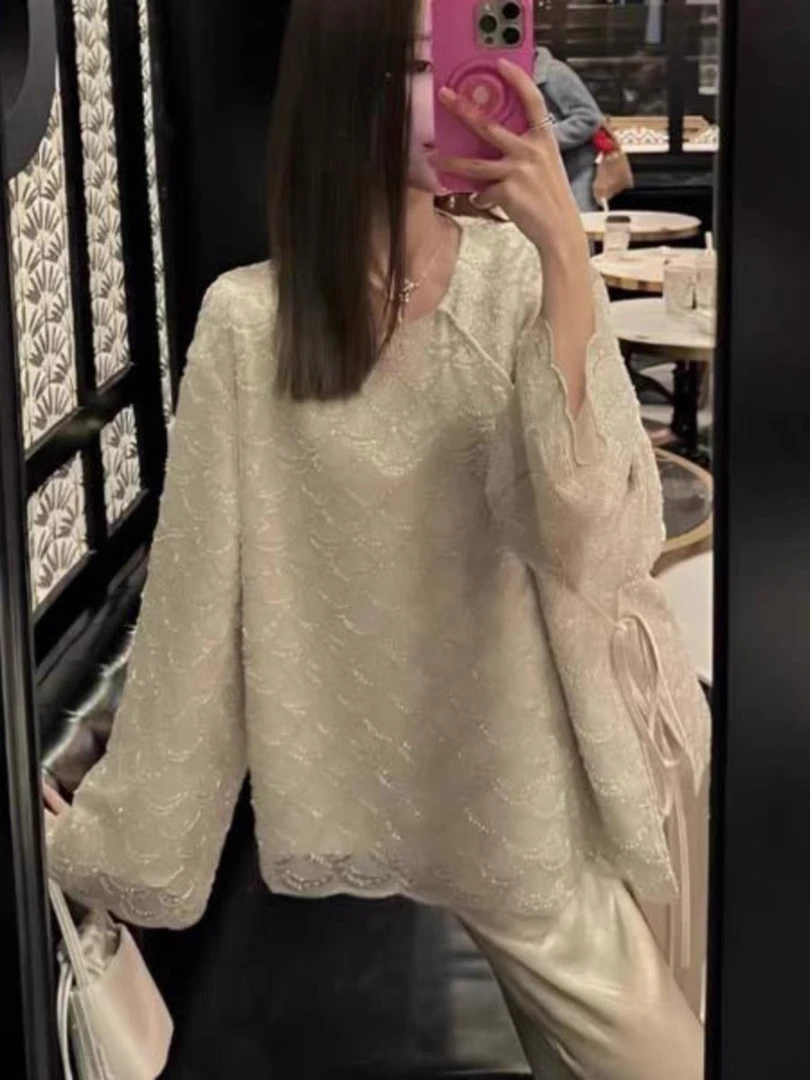 南油朱朱春款亮片外套763