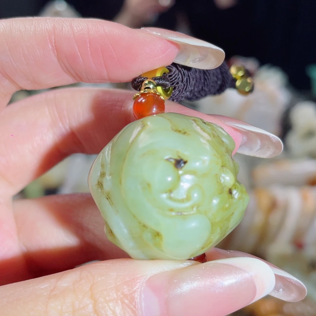 和田玉未镶嵌挂件9