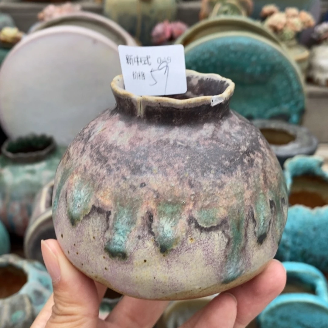 粗砂花盆1987盆新中式049