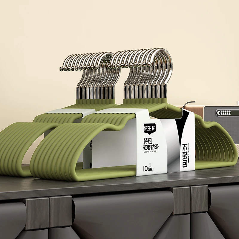 【磨砂质感特粗护衣】新品成人哑光衣架轻奢防滑加粗家用无痕晾衣撑