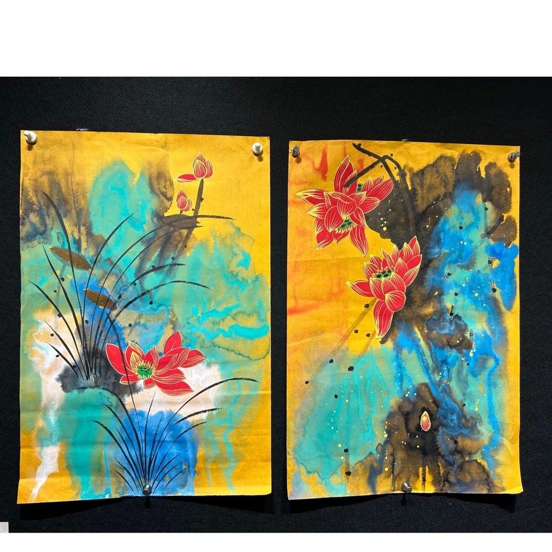 【清风，和美】张静老师书画作品-竖版 画芯：70*45